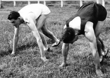 A young Ray Foley training with Bill Emmerton