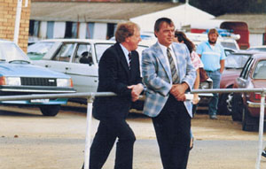 Steve with former Minister For Racing Harry Holgate